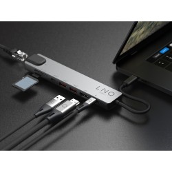 8in1 Pro USB-C 10Gbps Multiport Hub with 4K HDMI, Ethernet and Card Re –  LINQbyELEMENTS